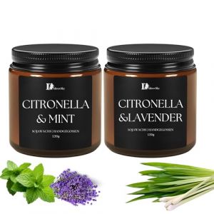 Bougie &agrave; la citronnelle en cire de soja (DubrovSky, neuf)