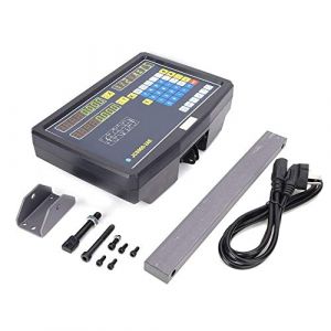 Jeanoko JCS900-2AE Table D'affichage de Num&eacute;ro D'&eacute;chelle de Lecture Num&eacute;rique &agrave; 2 Axes Compteur D'affichage LCD Encodeur Multifonction de Fraiseuse de Qualit&eacute; Industrielle pour Fraiseuses(EU PLUG 110- (Taomzae, neuf)