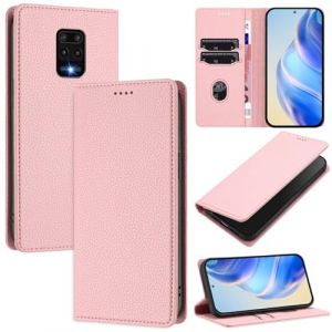 xinyunew Coque pour Xiaomi Redmi Note 9S/Note 9 Pro, RFID Blocage Portefeuille Etui &agrave; Rabat, Housse en Cuir PU pour Xiaomi Redmi Note 9S/Note 9 Pro, Rose (xinyunew, neuf)