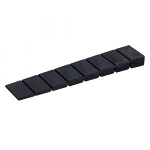 ALUSFERA Cale Meuble Porte Set - Bloc Porte 25 Pi&egrave;ces - Cale Plastique 20x100x8mm - Universelles Cale pour Meubles - Cales en Plastique - Cale Porte Farbe - Cale avec 8 Niveaux de R&eacute;gulation - Noir (Alusfera, neuf)