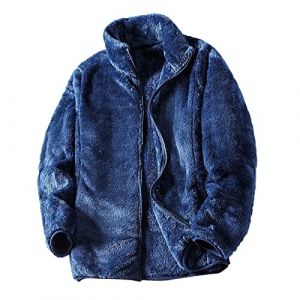 Sweat Polaire Femme Veste Zipp&eacute;e Femme Polaire Veste Sans Capuche Chaude Pull Pilou Pilou Doux Confy Oversize Sweats Fashion Elegant Sweat Thermique Confortable Manteau Pour Automne Et Hiver (Haojidianzi, neuf)