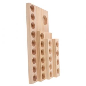 TOGEVAL Pr&eacute;sentoir &Agrave; Huiles Essentielles De Table &Eacute;tag&egrave;re De Pr&eacute;sentation Pour Huiles Essentielles Support De Rangement Porte-Parfum En Bois (BOBOLING, neuf)