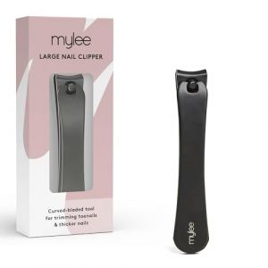 Mylee Grand coupe-ongles – Coupe-ongles professionnel élégant noir mat en acier inoxydable de qualité salon pour couper avec précision les ongles des orteils et les ongles plus grands (Just Beauty UK, neuf)