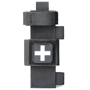 WYNEX Porte Garrot Tactique Pouch Molle de Tourniquet Militaire Support pour Garrot Ciseaux Médicaux, avec Écusson de Croix Rouge (Wynex-EU, neuf)