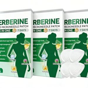 Glorenda Moringa Berberine En Patch, Luxarise Patch Amincissant, Berberine 6 En 1 Patchs, Patchs Minceur &Agrave; Base D&rsquo;Ingr&eacute;dients Naturels Pour Hommes Et Femmes (12 Pi&egrave;ces/3 Bo&icirc;tes) (hupengfeI, neuf)