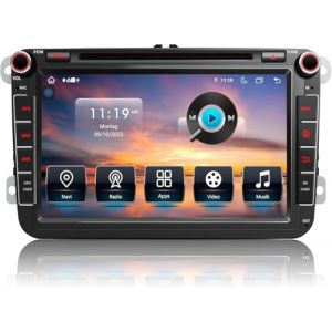 Autoradio 2 DIN 8 Pouces pour VW Golf 5 6 T5 Polo Passat Sharan Touran, Android 13 avec CarPlay sans Fil, Android Auto, GPS, Bluetooth 5.0, 4G, CD, &Eacute;cran Tactile (CAWELL-FR, neuf)