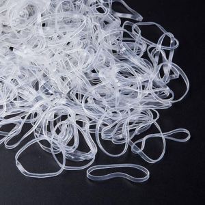 liuchanghe 1000 Pièces Petit Elastique Cheveux, Elastique Cheveux, Mini Bandes de Caoutchouc Élastique, Tressée pour Petites Dreadlocks, coiffure de mariage, transparent (YIMOGZEU, neuf)