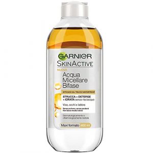 Garnier Eau Micellaire à Deux Phases avec de L' Huile D'Argan Efficace sur Maquillage Waterproof, 400 ML, Pack de 3 Pièces (CorpoeCapelli, neuf)