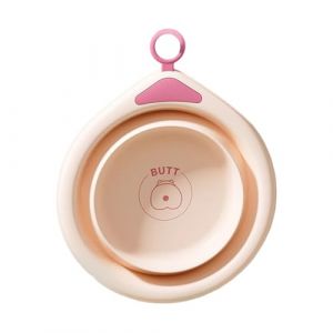 Bassine à laver pliable pour bébé en polypropylène + TPE - Petite baignoire pour le visage et les pieds - Hygiène antidérapante - Accessoires de voyage pour nourrissons (huiouer, neuf)
