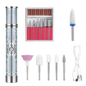 Exercice de fichier d'ongles - Kit de perceuse à ongles professionnel, outil de soumission rechargeable, polisseur d'art | Fichier à ongles électrique compact pour couper la tampon cuticule et (DAOXAG, neuf)