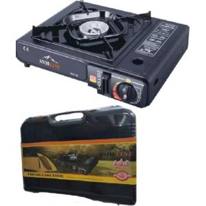 SMH LINE® Réchaud à gaz de camping - 227 g - Mallette de camping - Barbecue de table d'extérieur - 1 feu sans cartouche de gaz (smh.shop24, neuf)