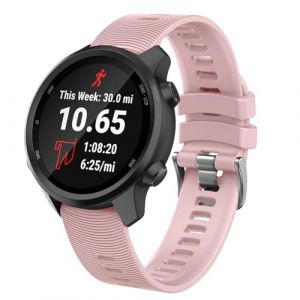 ISABAKE Bracelet de rechange en silicone souple pour montre intelligente Venu Sq GPS Forerunner 245/245, Fenix 6s 20 mm - Bracelet confortable pour Vivoactive 3 Music/HR Forerunner 645 Music (Isabake, neuf)