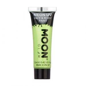 Moon Glow Bâton de peinture UV néon, pastel corporel pour visage et corps, Vert pastel, 3,5 g (NeonBeauty, neuf)