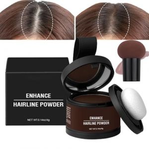 Waverlo Magic Root Cover Up, Waverly Magic Root Cover Up, poudre d'ombre pour la racine des cheveux Maycheer, poudre pour la racine des cheveux 14 couleurs avec miroir (# 06 Marron fonc&eacute;) (Yeeshe, neuf)