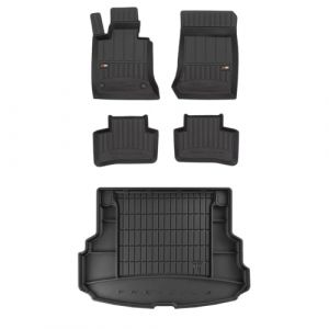 MOTOS Kit de Tapis de Sol en Caoutchouc et Tapis de Coffre pour Mercedes-Benz GLK X204 2008-2015 Am&eacute;liorez Votre Confort de Voyage avec Tapis antid&eacute;rapant Voiture 3D- Tapis de Sol Voiture Tous Temps, (MOTOS EU, neuf)
