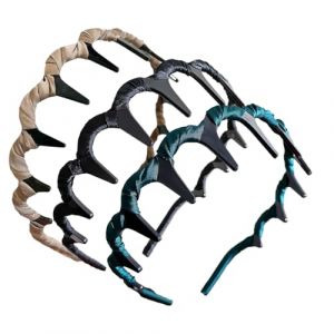 Serre-T&ecirc;te Volume &Eacute;lev&eacute; - Couronne Textile Structur&eacute;e, Bande Elastique Mode | Lot 3 Mod&egrave;les Tendance &Eacute;v&eacute;nement, Coiffage Facile C&eacute;l&eacute;brations, Pr&eacute;sentations Artistiques, Sorties Urbaines (NaSpaceI, neuf)