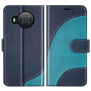 BoxTii Coque pour Nokia X20 / Nokia X10, Portefeuille Etui en Cuir PU, Magn&eacute;tique Protection Housse Coque pour Nokia X20 / Nokia X10, Bleu (BoxTii, neuf)
