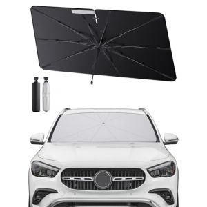 SHAOHAO Compatible avec Mercedes GLA H247 2020-2025 Parasol Pare-Brise Pliable pour Voitures, Protection UV pour Parasols de Voiture Pare Soleil Voiture Pare Brise Avant Mercedes GLA H247 Accessoires (SHAOHAO, neuf)