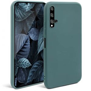 Moozy Minimalist Series Coque en Silicone pour Huawei Nova 5T et Honor 20, Bleu Fum&eacute; - Finition Mate, &Eacute;tui Fin et Mince de TPU Souple Case Cover (Zooky&reg; Gadgets & Accessories, neuf)
