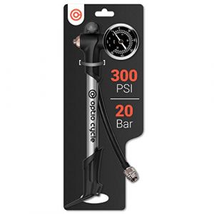Pompe Haute Pression VTT Optio Cycle Pompe Fourche VTT Max 300 PSI / 20 Bars | Pompe Amortisseur VTT | Pompe Suspension VTT | Pompe Haute Pression | Pompe Velo Fourche (Optio Cycle GmbH, neuf)