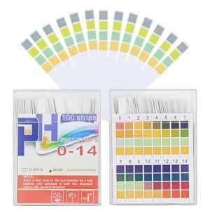Puasok 200pcs Bandelettes PH, Papier PH 0-14 &agrave; 4 Couleurs, Bandelette Urinaire, Bandelette Test PH Piscine, Bandelette PH Eau, pour Aquarium, Laboratoire, Maison (KUP Shop SIA, neuf)