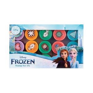 Disney Lot de 15 tampons La Reine des Neiges - Jouets Elsa et Anna pour enfants à partir de 3 ans - Kit créatif pour anniversaire d'enfant et école (Toytraders, neuf)