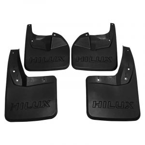 Auto Garde-Boue Avant Arri&egrave;re pour Toyota Hilux Vigo Revo (4-Wheel Drive) 2015-2021, Bavettes de Boue de Voiture, Garde Boue Pas de Per&ccedil;age N&eacute;cessaire Plastique ABS(4 pi&egrave;ces) (Yihuatongbaihuodian, neuf)