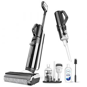 Tineco Floor One S5 Combo Aspirateur Laveur sans Fil Intelligent, S5 Combo Parfait pour Les Saletés Collantes et Les Poils d'animaux, Léger, Ultra-Silencieux, Écran Intelligent (Tineco, neuf)