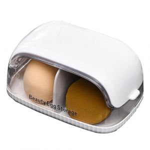 Rangement des œufs de beauté - Étui à œufs de beauté, porte-éponge de maquillage | Boîte de rangement pour œufs cosmétiques portable anti-poussière | Pochettes de mixage de maquillage (fegayut, neuf)