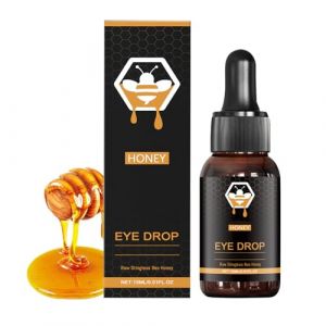 Collyre au miel holistique, 15 ml, collyre au miel de Jimerito, collyre sans dard au miel d'abeille, hydratation et soulagement de la sécheresse oculaire (1pcs) (yuanyushangmaohang, neuf)