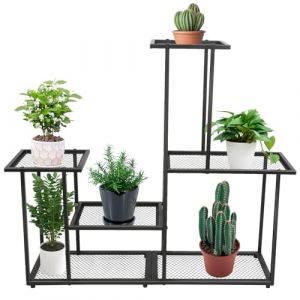 Willonin Etag&egrave;re de Jardin pour Plantes escalier en Fer,M&eacute;tal &Eacute;tag&egrave;re &agrave; Fleurs, Porte Plantes Fer Forg&eacute;, etagere plante Ext&eacute;rieur Int&eacute;rieur, Id&eacute;al pour Maison Balcon Terrasse Jardin (85*25*82cm) (Willanmd, neuf)