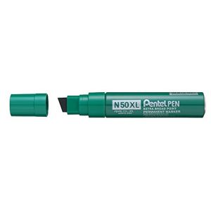 Pentel N50XL-D Marqueur Permanent XL Pointe Biseaut&eacute;e, Vert (papeterie neveu, neuf)