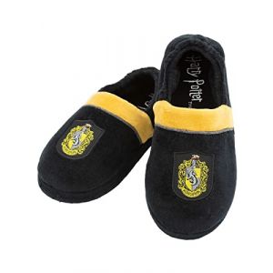 Funidelia Chaussons Poufsouffle - Harry Potter pour fille et garçon, Licence Officielle, Taille 30-32, Poudlard, Magiciens. Produits dérivés à offrir à Noël et pour les anniversaires (Funidelia FR-BE-LU, neuf)