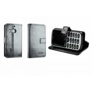 caseroxx Coque pour Doro 1880/1881 Rabat Housse Étui de Protection Antichoc pour Smartphone (Coque de Coloris Noir) (Handy-an-Bord - France, neuf)