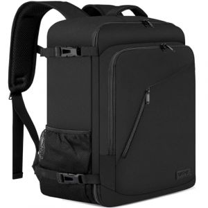 WENIG Sac à Dos Voyage Cabine Avion 55 x 40 x 20 cm 44L Grande Bagage à Main Bagage Cabine Valise Sac à Dos Ordinateur Portable 17.3Pouces Homme Imperméable avec USB Charging Port (JQ Bags, neuf)
