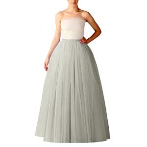 Jupe Longue Tulle Femme Vintage Jupes Tulles Deguisement Tutu de Danse Jupe Tutu Bouffante Adulte Jupon Long Mariage Princesse Tutu Ballet Classique Mariage (NiceYear, neuf)