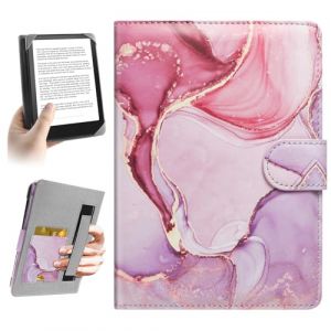 HoYiXi Universel &Eacute;tui pour 6.8'',7" E-Book Reader Compatibilit&eacute; Pocketbook/Tolino/Sony/Kindle Paperwhite/Kobo Clara HD/Kobo Clara 2E,6-7 Pouce eReader Cover Case, Dali Rose (Somei, neuf)
