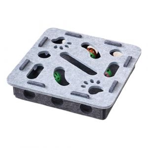 Générique Jeux de Puzzle pour Chats - Jouet Interactif pour Chat,Circuit à Billes avec Labyrinthe pour Petites Races et Chatons d'Intérieur pour Lutter Contre l'Ennui et Faire de l'exercice (xiecar, neuf)