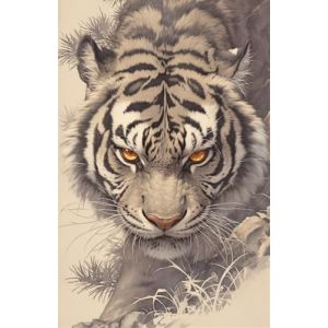 TDFERAN 40x50cm Peinture Diamant Painting Tigre kit Diamant Painting Tete de Tigre Art Peinture Point de Croix Diamond pour Adultes Débutants Maison Décor Gros Diamants (LISHHUZ, neuf)