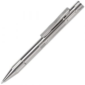 SMOOTHERPRO Stylo à bille en titane/stylo à verrou Compatible avec les recharges Parker pour cadeau signé pour bureau, école, entreprise Couleur naturelle (GT02) (Smootherpro Inc. EU, neuf)