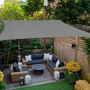 HAIKUS Voile d'ombrage Carré 2,5x2,5 m, Toile Ombrage HDPE Respirant (185g/㎡), Filet dombrage 3m avec Protection UV pour Patio Jardin Terrasse Camping Extérieur, Gris 2,5x2,5m (Bleu Eden, neuf)