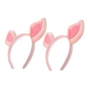 CALLARON 2pi&egrave;ces Bandeaux Oreilles De Cochon Mignonnes Serre-t&ecirc;te Cosplay Pour Femmes Accessoires De F&ecirc;te Et D&eacute;guisement (Raindrops On Roof, neuf)