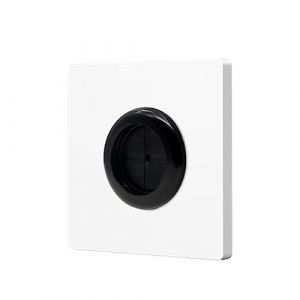 Prise de câble avec rembourrage en caoutchouc - Plaque aveugle murale avec trou de sortie - Organisateur de câbles décoratif - Plaque de trou de sortie autocollante - Cache-câbles pour le mur (WUQI, neuf)