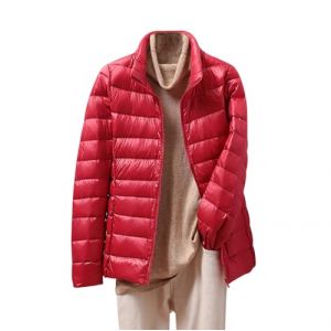 Doudoune L&eacute;g&egrave;re Femme Doudoune Femme Veste Matelass&eacute;e Femme Gilet Doudoune Femme Doudoune Sport Doudoune Courte Femme Doudoune Empochable Doudoune Femme Grande Taille Doudoune Pliable Rouge 5XL (HAXNOHEY, neuf)
