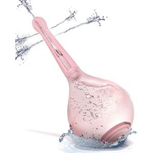 Aorgasms Poire de Lavement Intime Anale,Poire a Lavement avec Clapet Anti-Retour,Douches Anus et Vaginale avec Buse à 5 trous,Lavemen Kit en Silicone Réutilisable Portable (Dr.Douche, neuf)