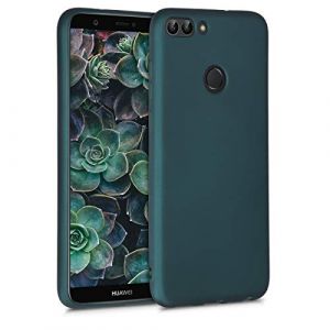 kwmobile Housse Compatible avec Huawei Enjoy 7S / P Smart (2017) Coque - Housse de téléphone Protection Souple en TPU - pétrole métallique (SX-Commerce, neuf)