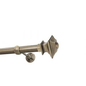 HDTL 25mm Kit de tringle a rideau Metal Fixation murale Laiton Antique 320 cm Erato (HDTL House Decoration, neuf)