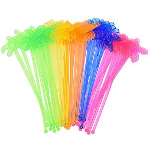 Hongma 50 Pcs Touillette Cocktail Swizzle Cocotier Stick Plastique Fête Soirée (Hongma EU, neuf)