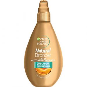 Garnier Ambre Solaire Latte Autoabbronzante Natural Bronzer, Risultato Visibile in 1 Ora, Arricchito con Olio d'Albicocca Nutriente, Formula Vegana, 150 ml (aux mille et une soirees, neuf)