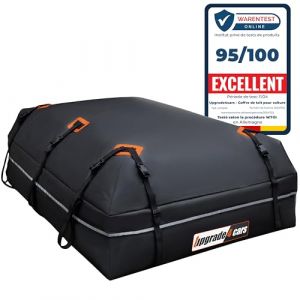 Upgrade4cars Coffre de Toit Voiture 566L sans Barre de Fixation Inclus Accessoires | Sac Porte-Bagage Universel Pliable & Étanche 130 x 110 x 40 cm (upgrade4cars, neuf)